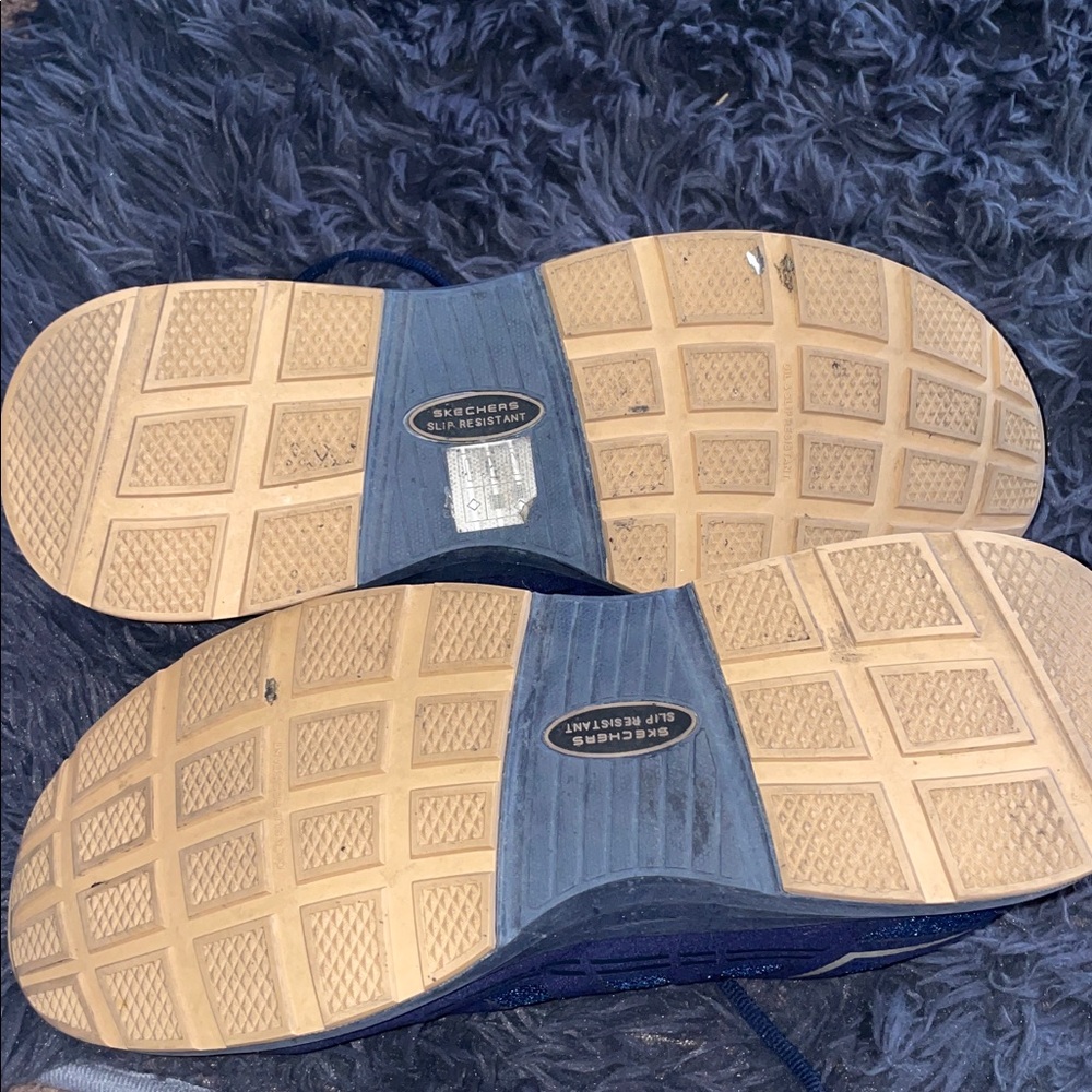 Skechers Men's 11 Navy Athletic Style Composite Toe Work Shoes - Picture 7 of 8